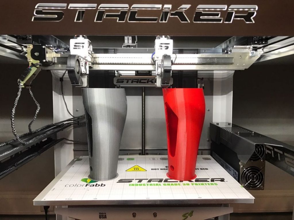 stacker, s4, 4 head, frame, extender, 3d desktop printer, stacker 3d, color fabb, filaments, s2, ibeam, i-beam, stacker s4-xl, example